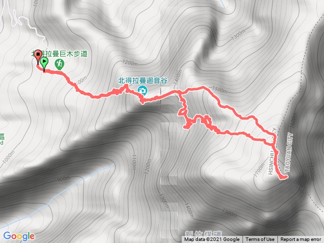 北得拉曼步道、內鳥嘴山