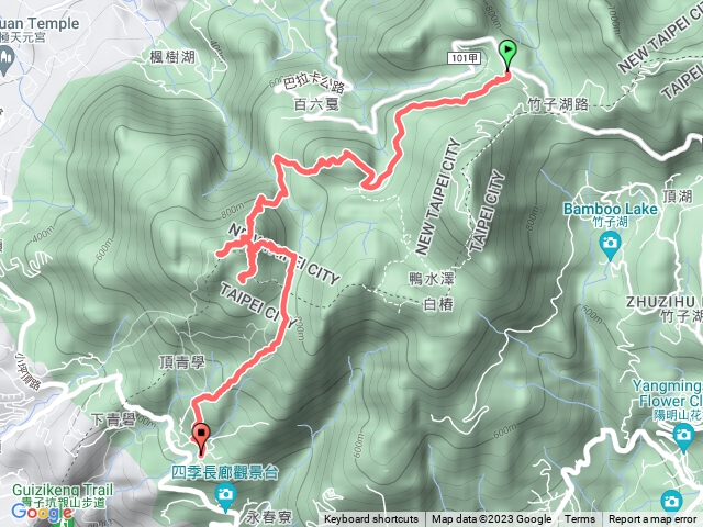 二子坪+二子山東峰+二子山西峰+面天山+向天山+火燒山+清天宮