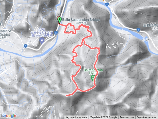 谷關七雄_白毛山O型+北峰+西南峰