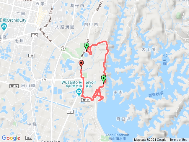 六甲鎮南宮後山步道~順遊烏山頭水庫