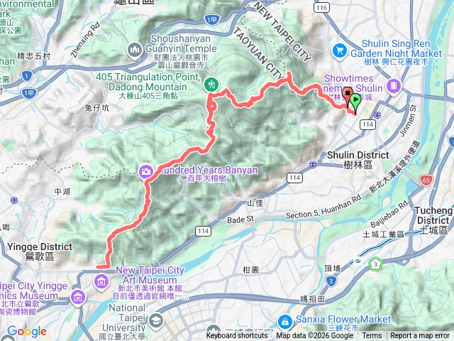 樹鶯縱走來回預覽圖