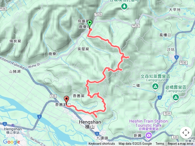 [新竹郊山]飛沙大縱走後段(沙坑山~大肚庄)+龍眼東峰+大蔗園