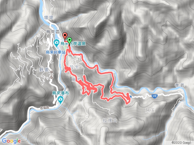 烏來大刀山-啦卡登山步道O型