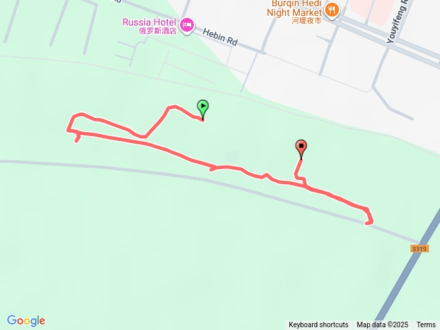 北疆 布爾津老碼頭河堤步道