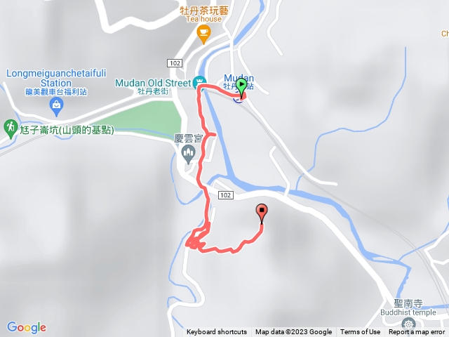 原來並不輕鬆的牡丹驛山(看火車爬彎道)