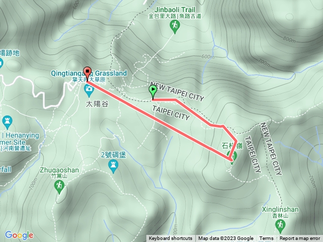 擎天崗至石梯嶺