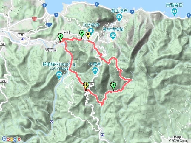 淡蘭北路O型 入蘭正道進 接草山戰備道 燦光寮古徑出