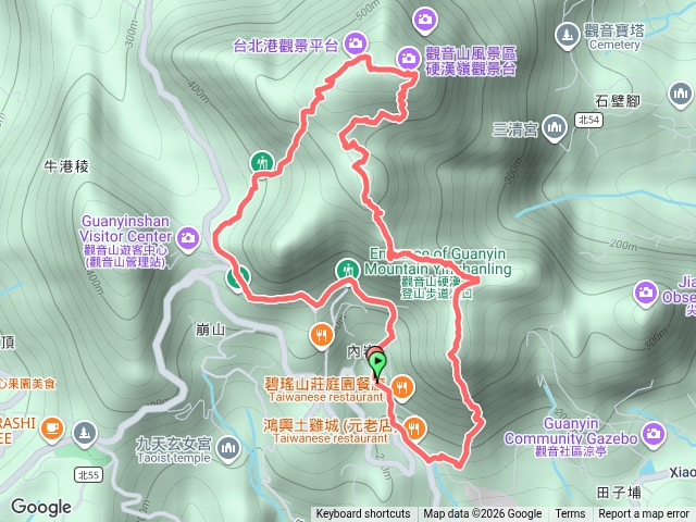 20260830-觀音山輕鬆走【拼汗不拼命】-開山凌雲寺起登-O繞一圈預覽圖