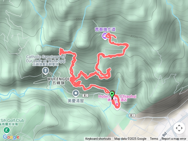 礁溪農場五峰幽谷瀑布