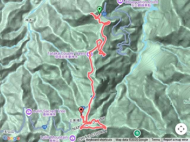 埔沙山楠溪林道麟趾山