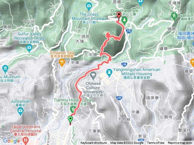 天母古道登紗帽山