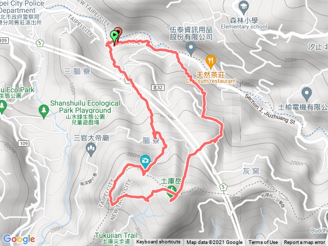 土庫岳、山豬窟尖、更寮古道、腦寮古道 小O型