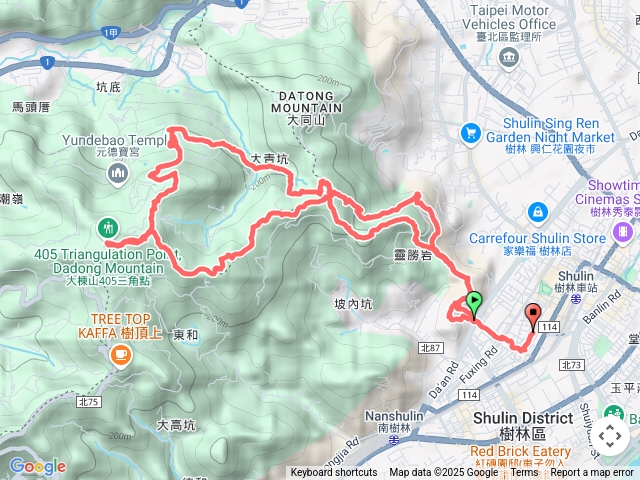 2025-03-09 樹林走大棟山8字形