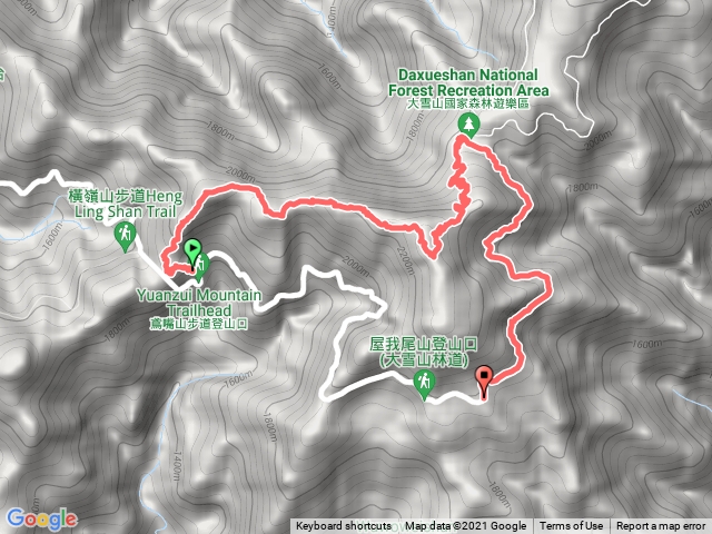 鳶嘴捎來南峰O型走錯路變大O,還好遇到善心便車