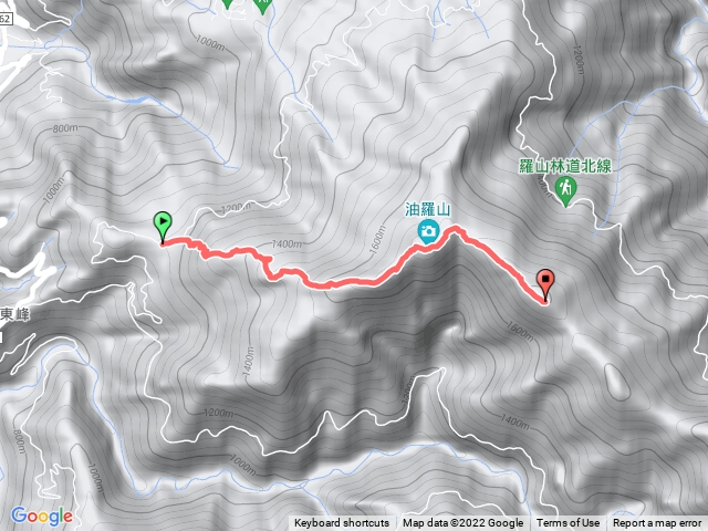 油霞縱走Day1（第一登山口～1818峰營地）