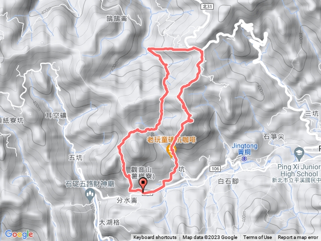 20230126 分水崙 石底觀音禪寺 一坑越嶺古道 作埤內 保長坑溪頭山 磐石嶺 薯榔尖北稜南稜 一坑環狀