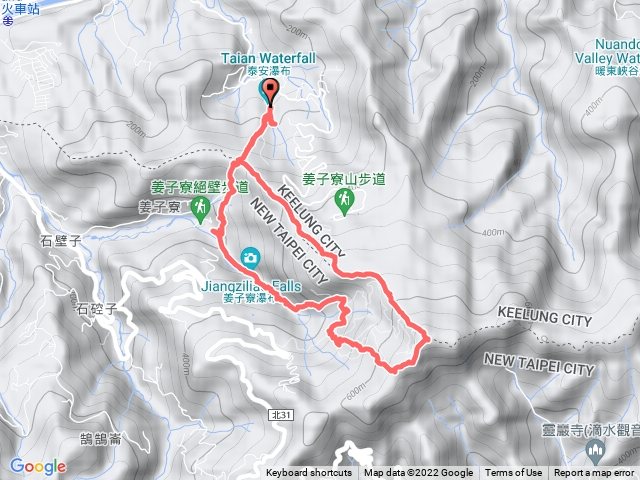 泰安瀑布 旗尾崙山 姜子寮山  絕壁O型走