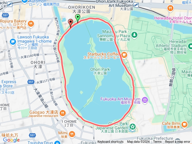 大濠公園一週