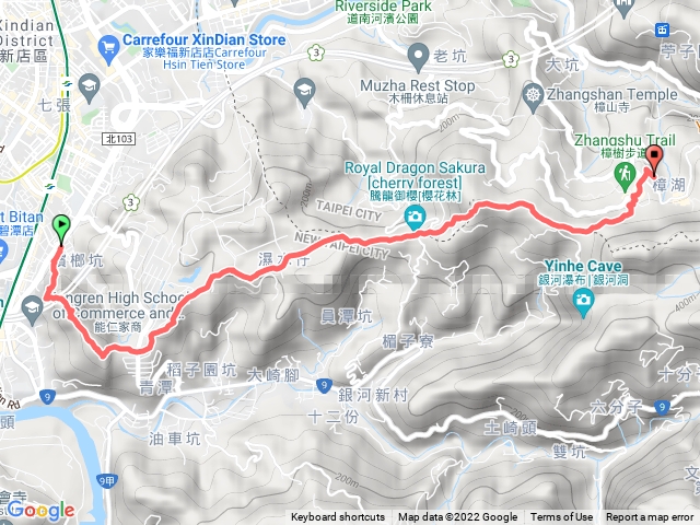 獅頭山->貓空 大香山 樟湖步道