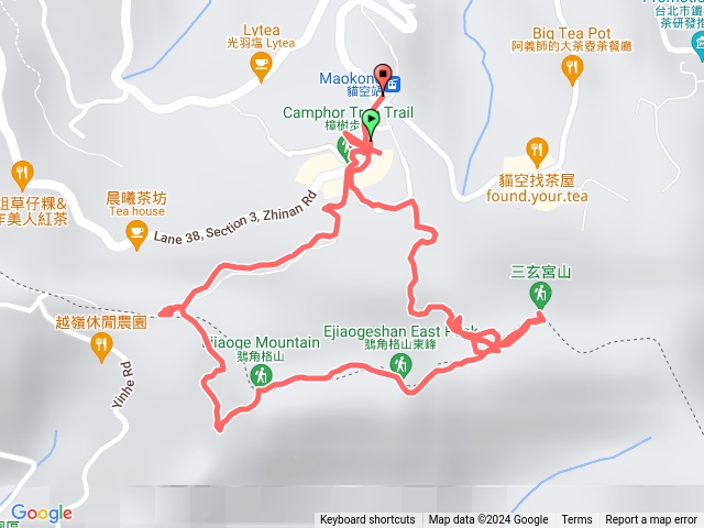 2024.113.03.16六  貓空纜車站.三玄宮山.鵝角格山東峰.鵝角格山.