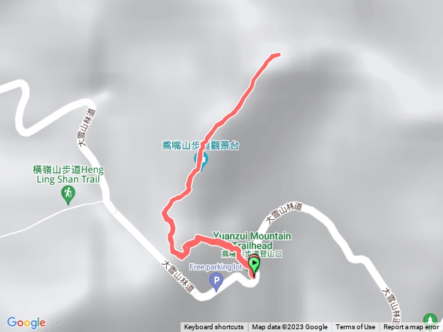 鳶嘴山沿路來回