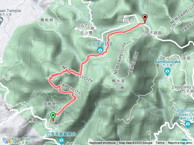 清天宮、向天山、面天山到二子坪