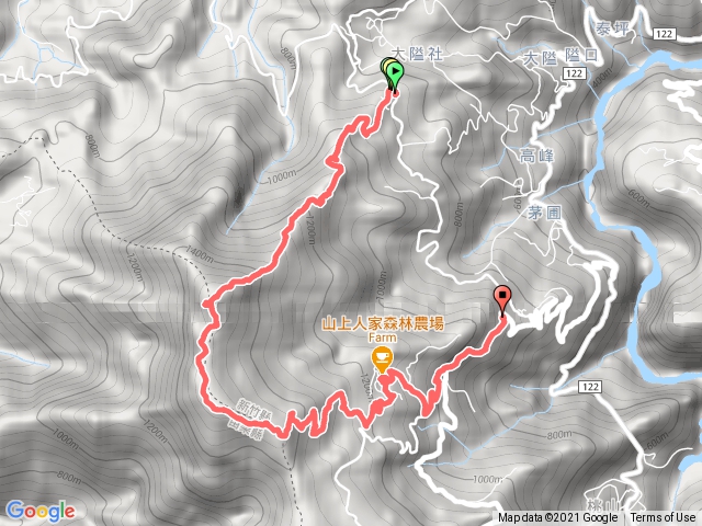 鵝公髻山、山上人家