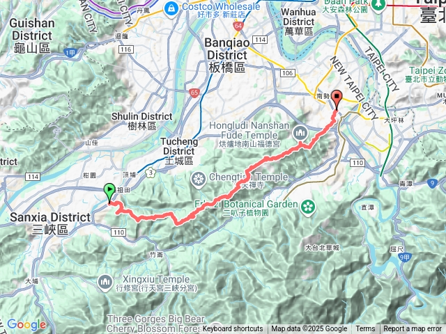 2025.09.28 台北天際線 第十段 三峽 - 新店 (長壽山 成福山 十八羅漢岩 石門內尖山 天上山 文筆山 五尖山 南勢角山 外挖子山)預覽圖