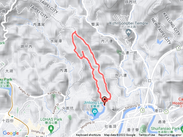 汐止鷹石尖、內溝山、翠湖O型健走