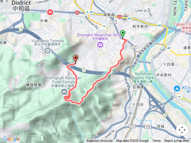 外挖子山、烘爐地登山步道