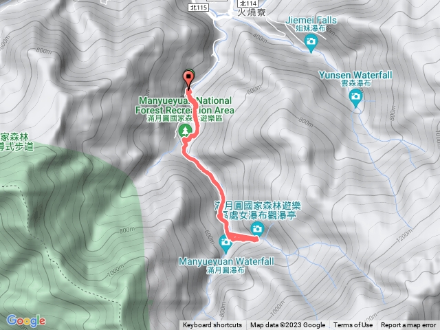 112年2月1日處女瀑布