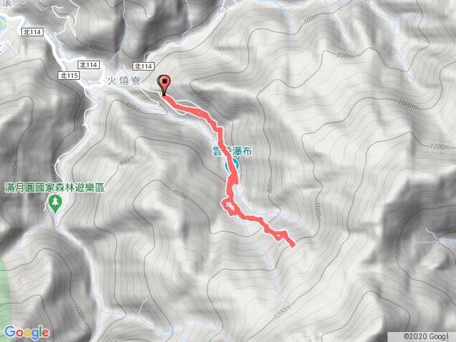 雲森瀑布登山口-雲森瀑布-水源區