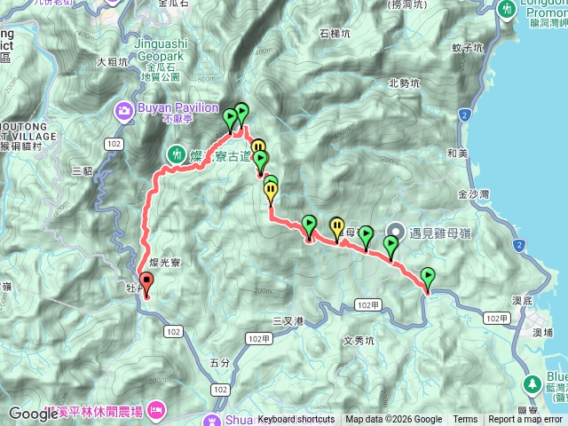 淡蘭北路第二段，文秀坑、燦光寮到牡丹車站