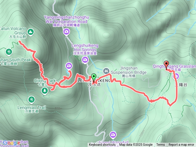 冷水坑七星山冷水坑擎天崗