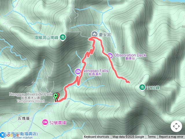 埔里能高瀑布-慶安步道