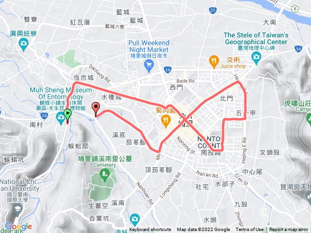 南投縣埔里鎮街道1