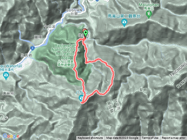 八仙山駐在所上東八仙、八仙山Ｏ型