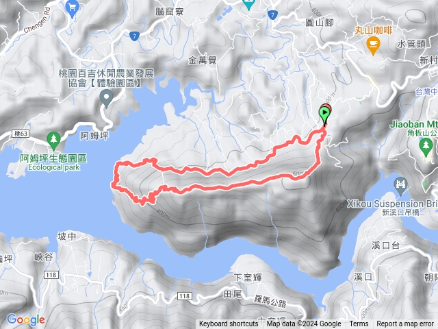 桃園復興枕頭山(H631m)、枕頭山西峰、薑母島O型走