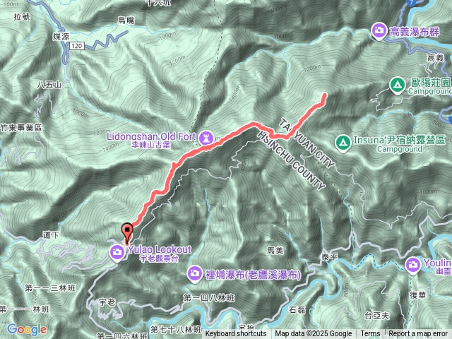 宇老觀景台-李棟山-泰平山-高義蘭山