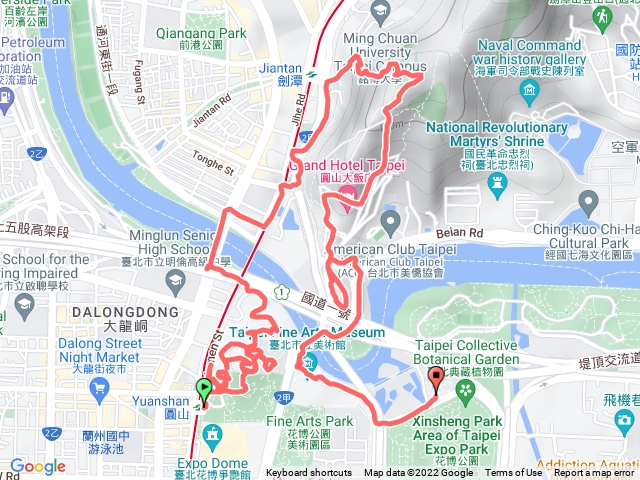 （北岳）圓山劍潭人文散步