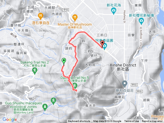 20230211大坑5上頭嵙山，5-1下