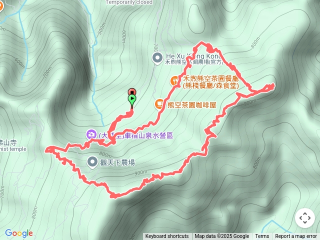 熊空山，竹坑山O繞預覽圖