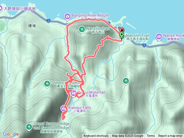 南子吝半屏溪小錐麓古道小鬼瀑布保羅尖之旅