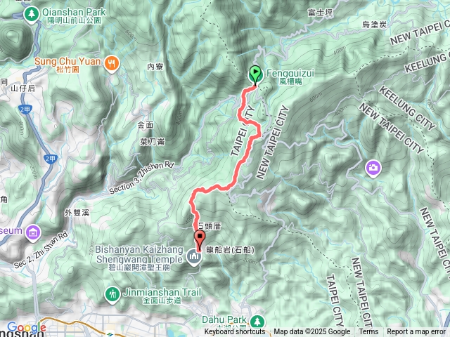 【任務一】2025臺北大縱走臺北大縱走第四段：風櫃口至中華科技大學20251010162651