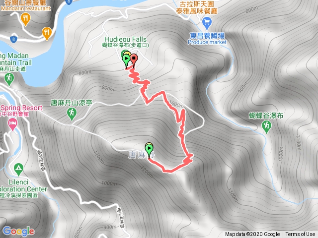 唐麻丹松鶴登山口三角點