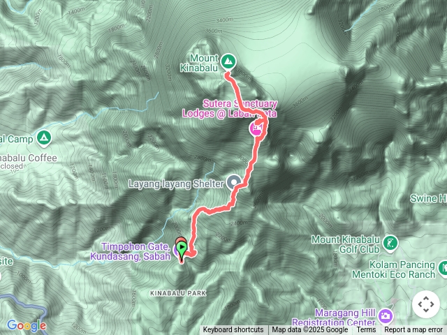 神山(京那巴魯山)含短索WTT