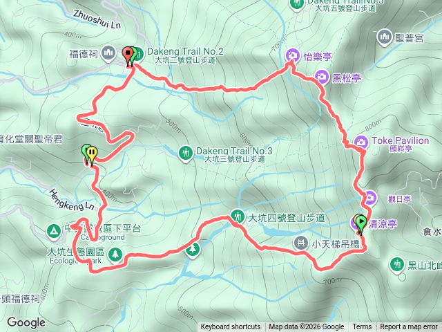 大坑2、5、4、3O型縱走
