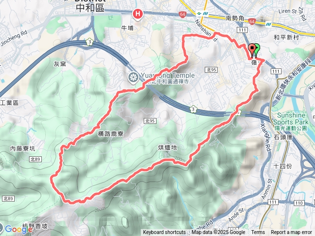 烘爐地登山步道大O型