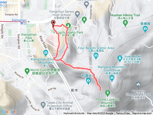 「步道悠遊」拇象縱走P型（市進顏出）