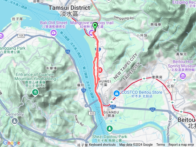 20241230紅樹林往關渡碼頭